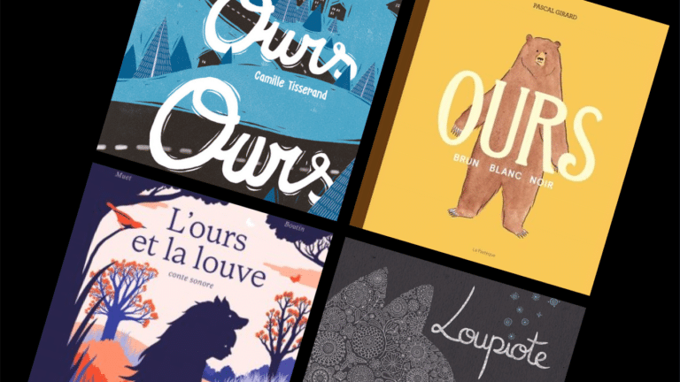 Couvertures de livres avec des ours.